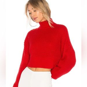 Lovers + Friends Union Sweater - Red (Size M)